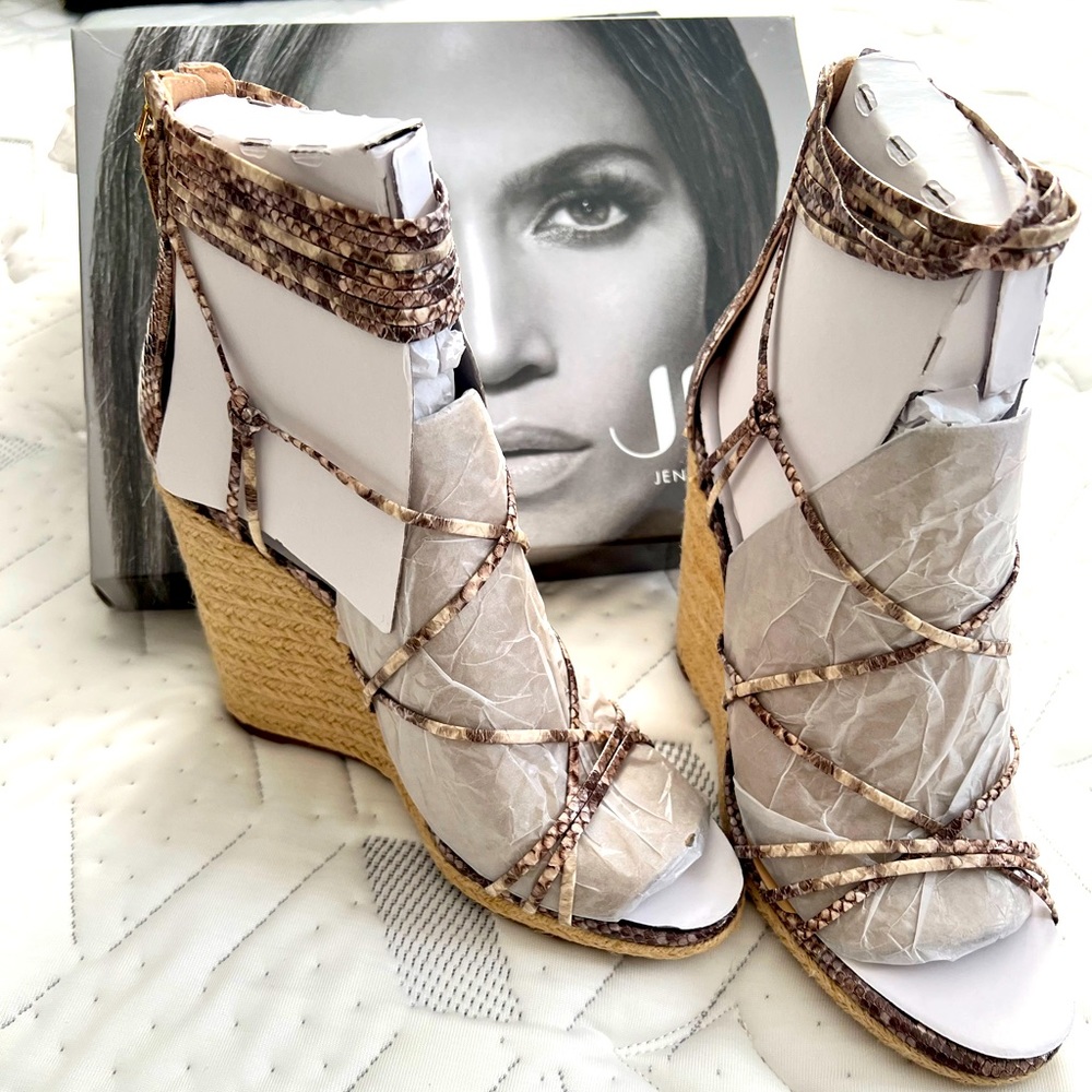 Brand new never used! Jlo sandals. Size 9 1/2 still in the original packing